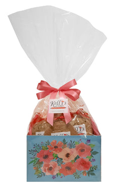 Mother's Day Floral Cookie Basket (Large - 12 Cookies)