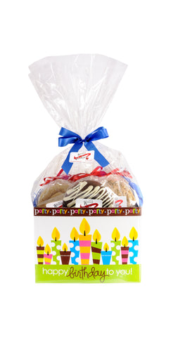 Happy Birthday Cookie Basket (Large - 12 Cookies)