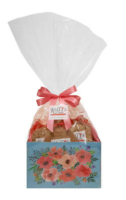 Mother's Day Floral Cookie Basket (Small - 6 Cookies)