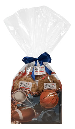 Sports Cookie Basket (Small - 6 Cookies)